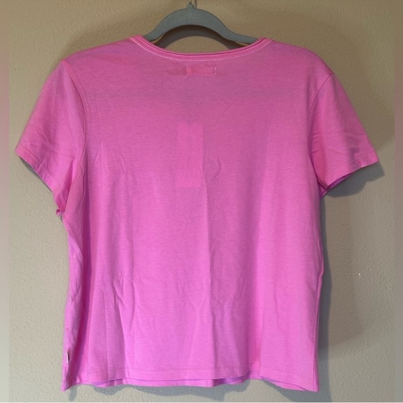 Ugg Women’s Perline Crewneck Organic Cotton Tee Pink Echinacea NWT Size Medium - Picture 3 of 6